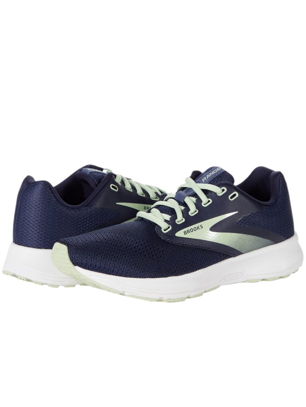Brooks Range Navy Blue Green Running Trainers Women's Tennis Shoes Size 6
